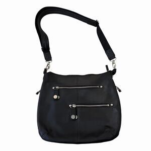Concealed Carry Gun Tote'n Mamas Black Leather Shoulder Crossbody Bag Purse NWOT